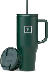IRON °FLASK Co-Pilot 40 oz front view showing durable stainless steel for everyday use