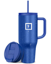 IRON °FLASK Co-Pilot mug with straw lid keeps drinks spill-free on the go.