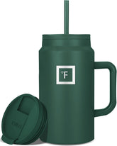 IRON °FLASK Co-Pilot mug—stainless steel, double-wall insulation keeps drinks hot or cold.