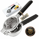 iStarcas stainless steel lemon squeezer with non-slip handles for effortless citrus juicing