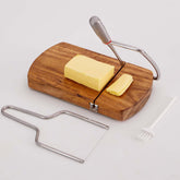 ISZW cheese slicer board with blade for smooth, even slices