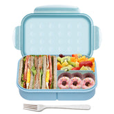 Itopor Wheat Straw Bento Box lid showing secure closure for spill-free meals