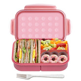 Itopor wheat straw bento box main view shows durable, family-friendly design for meals on the go.