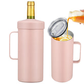 Itslife 2-in-1 wine chiller front view keeps wine cool outdoors.