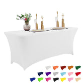 IVAPUPU 8ft tablecloth stretches to fit a rectangular table for seamless events