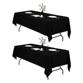 IVAPUPU rectangle tablecloth 60x102 inches on a formal dining setup.
