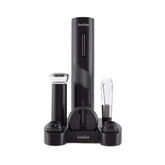 Ivation electric bottle opener in action for effortless cork removal.