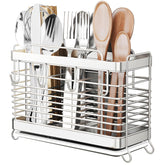 IWNTWY Utensil Holder drying rack on the counter for air-dried utensils.