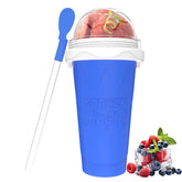 Jairuty Slushie Cup with built-in freezing liquid for fast cooling.
