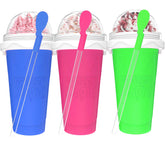 Jairuty slushie-maker cup pink, ideal for quick frozen drinks and family fun.