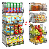 Jakyitvi XXL stackable basket on kitchen counter keeps produce neatly visible.