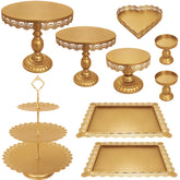 JALANCY 3-tier cake tray showcases desserts with elegant height for a party display.