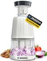 Janska UltraChop push chopper in action for fast on-demand chopping