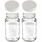 JARMING COLLECTIONS regular-mouth 24oz mason jar with lids for easy home storage.