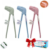 Jawbush training chopsticks with dinosaur head close-up for easy grip and playful learning.
