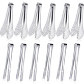 JCREN mini tongs 5-inch stainless steel for precise appetizer serving.