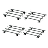 JEEATCN 4Pcs stainless steel trivet with 7x7 inch footprint protects countertops from heat