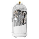 JEESA utensil holder with rotating slot for quick access to cutlery on the counter.