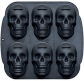 JETKONG 6-cavity skull cake pan delivers crisp details for fun party treats.