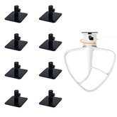 JFGLORIX stand mixer attachment holders four-pack organizes KitchenAid attachments for quick access.