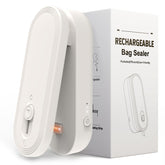 JIMEZON mini bag sealer with wide heating strip seals snacks airtight at home.