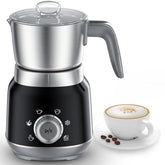 JIMYIU 6-in-1 milk frother with detachable cups for easy serving.