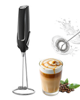 JIMYIU milk frother handle shows compact handheld design for quick, creamy foam.