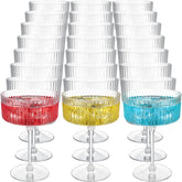 Jingmore ribbed 10 oz martini glass enhances wedding dessert presentation