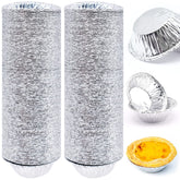 JJYHEHOT egg tart foil cups for even heat and easy release