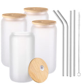 JMScape sublimation beer can glass 4pc set for customizable party drinks.