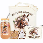 JMTMBR horse glass cup for hot or cold drinks