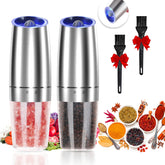 JOBKIM Gravity Grinder Two-Pack ready for effortless table seasoning with friends.