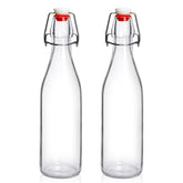 JOBVERT 2-pack swing-top bottles 16oz for versatile home brewing