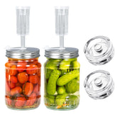 JOBVERT fermentation lid upgraded for airtight seal on 86mm jars