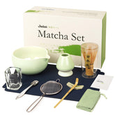 Joiish matcha whisk 96-bristle close-up for creamy froth.