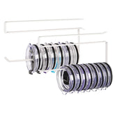 Jolensoy tumbler lid organizer under cabinet holds up to 20 lids, saving space.