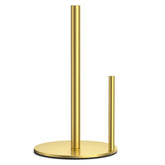 Josmimic paper towel holder with stainless gold base adds sturdy elegance to any kitchen.