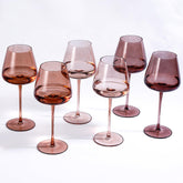 JOVGANK Venus amber wine glass 18oz for elegant parties and easy glass tracking