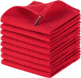Joybest cotton kitchen dish cloths stacked, soft and absorbent for easy access