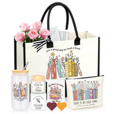 JoycuFF tote bag: sturdy, roomy carryall for library visits and book errands.