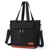 Joyhill lunch bag front view in black, ready to keep meals fresh and organized.