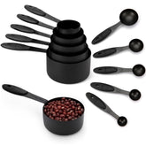 Joyhill ten-piece measuring cups set in full view for precise results
