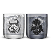 JoyJolt Star Wars Darth Vader black 10oz glass with bold iconic design for everyday use