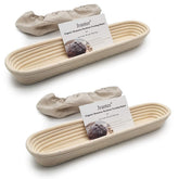 Jranter 15-inch baguette banneton basket for even proofing and rustic crusts.