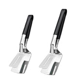 Jrsoul He spatula tongs flipping on grill, ideal for burgers and steaks.