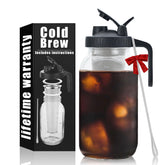Jrssae cold brew pitcher 64oz for easy at-home brewing