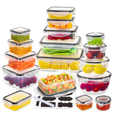 JSCARES rectangle 50 oz airtight container for meal prep and freshness