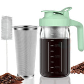 JunVpic cold brew pitcher with handle, sturdy pour and easy grip.