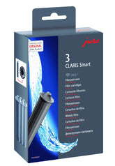 JURA CLARIS Smart filter cartridge grey front view for improved water quality.