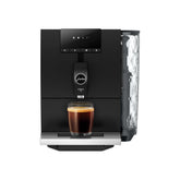JURA ENA 4 Full Metropolitan Black front view highlighting compact design and easy one-touch operation